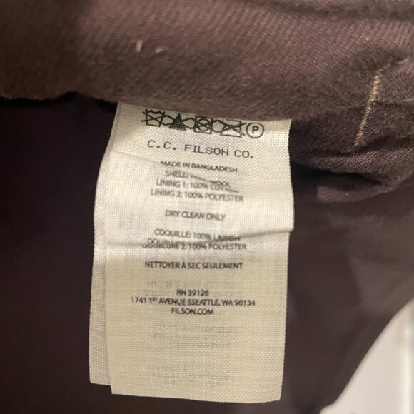 Filson Lined Mackinaw Wool Jac-shirt Limited Edition Brown/Tan Multi Size M - Picture 6 of 9